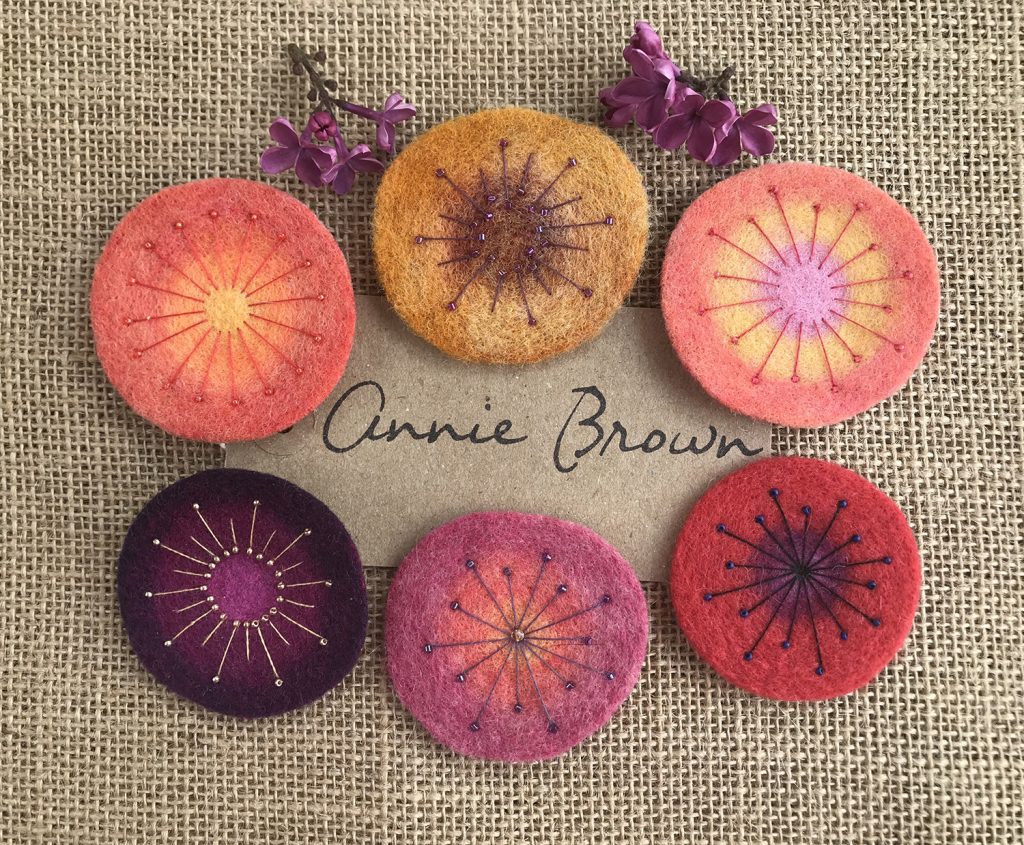 Brooches & Pendants Annie Brown Needle Felting